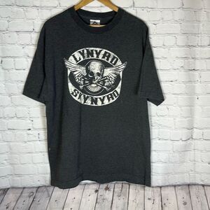LYNYRD‎ SKYNYRD MC Motorcycle Club Logo size XL Gray T Shirt Band Tee